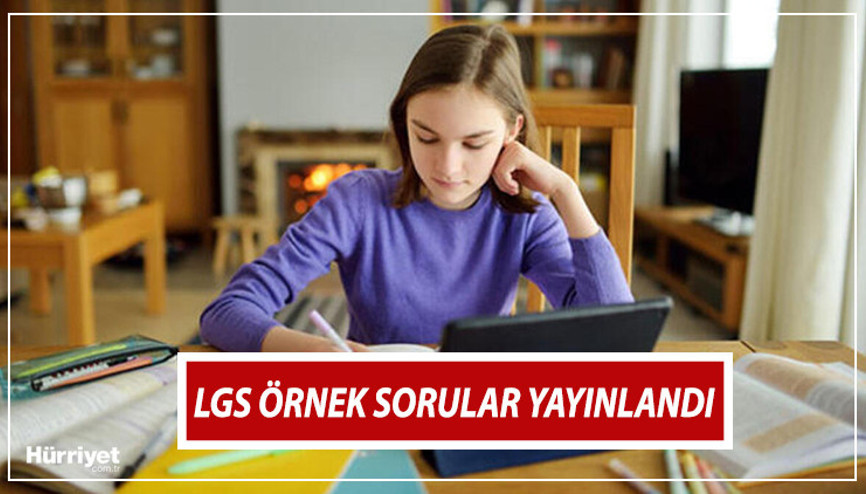 LGS örnek sorular nisan 2023 yayınlandı |  Sözel ve sayısal LGS örnek soruları ve çözüm videoları görüntüleme ekranı