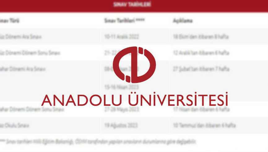 AÖF dönem sonu sınavları online mı AÖF sınavları ne zaman, internetten mi yapılacak Açıköğretim akademik takvimi