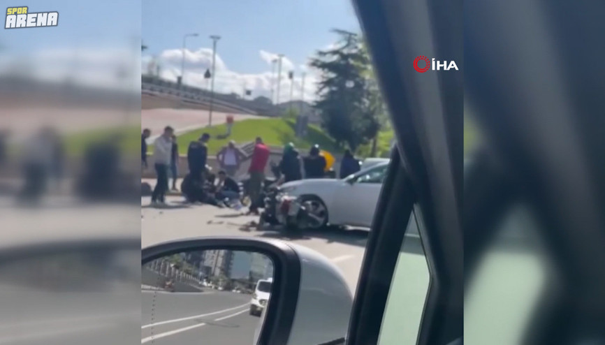 Beşiktaşlı futbolcu Amir Hadziahmetovic motosiklet sürücüsü ile çarpıştı