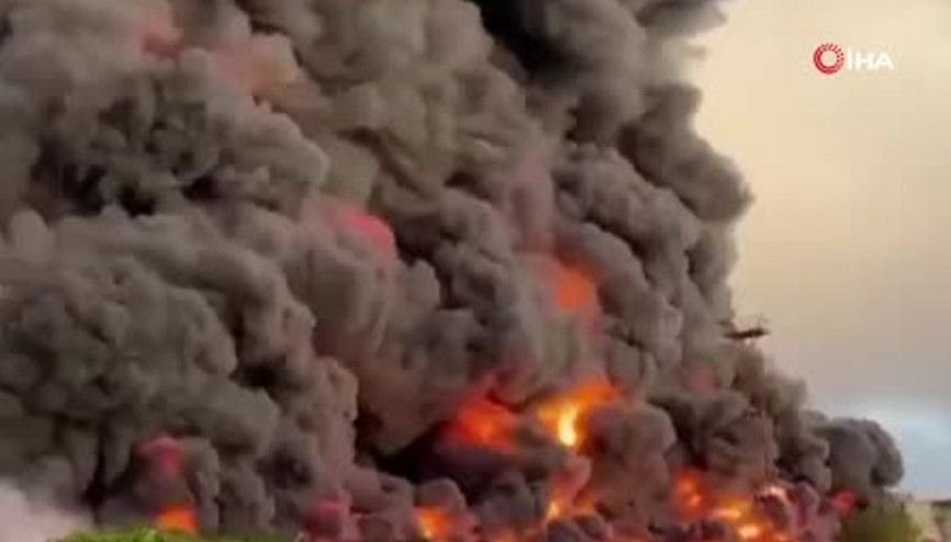 Kırım’daki petrol depolama tesisinde yangın