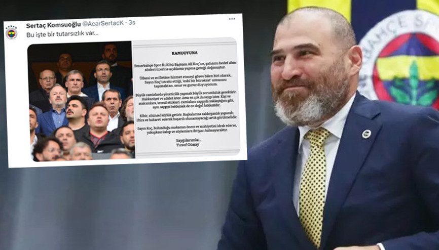 Fenerbahçe’den Yusuf Günay çıkışı