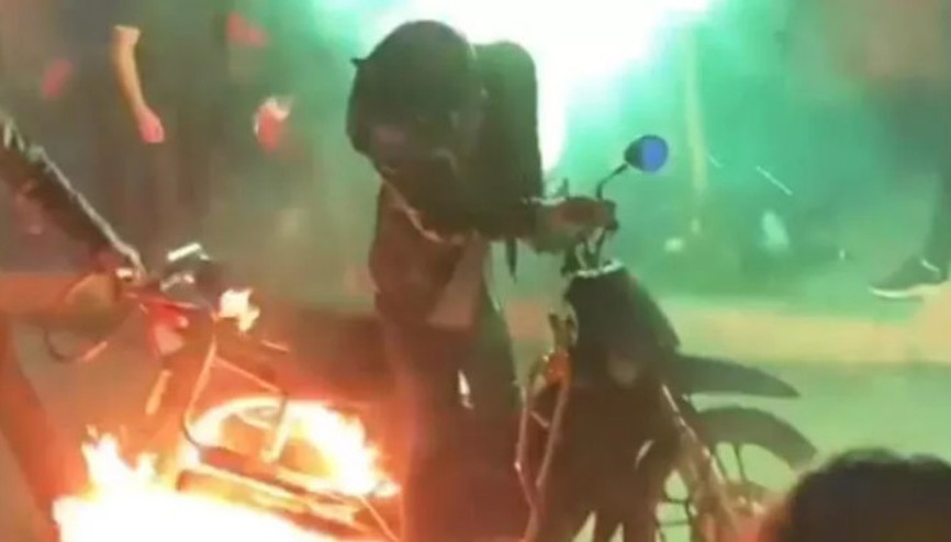 Bağcılardaki asker eğlencesinde tehlikeli gösteri