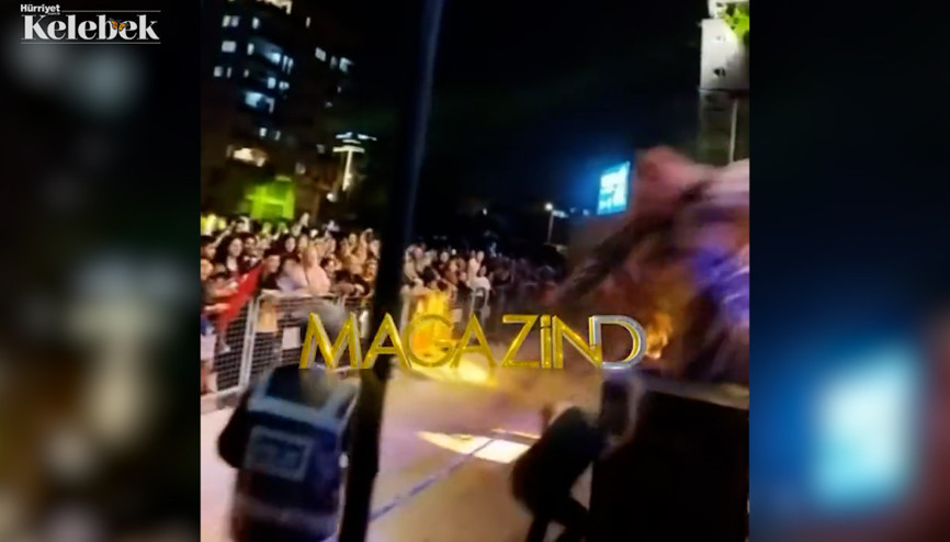 Kibariye sahneden düştü, hastanelik oldu