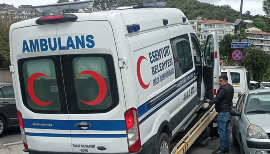 Esenyurt Belediyesi’ne ait ambulans haczedildi