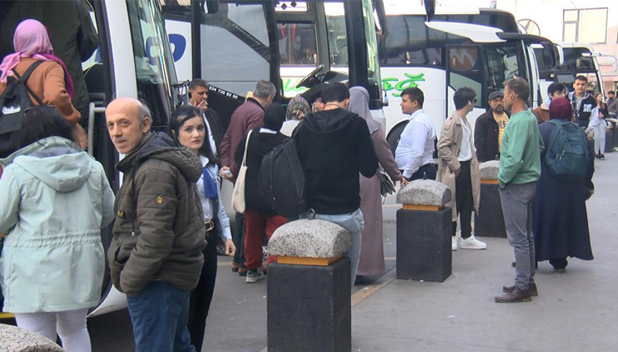 Otogarlarda seçim hareketliliği