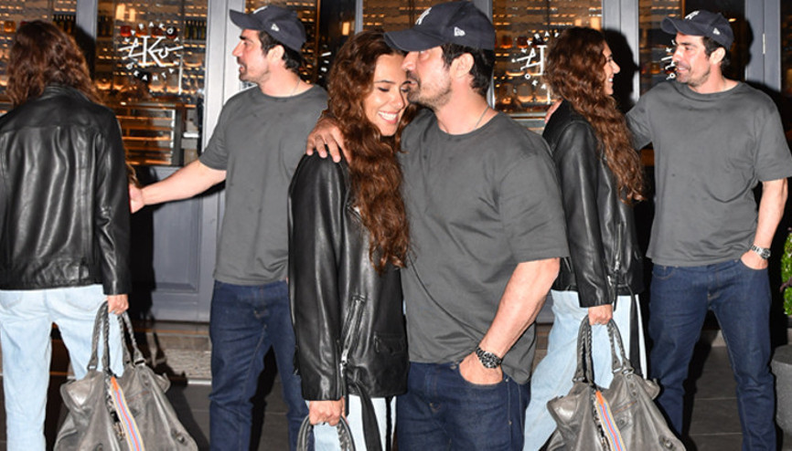 İbrahim Çelikkol ve sevgilisi Natali Yarcan ile gezmede... Rahat ol aşkım