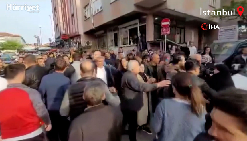 Seçim çalışması yapan Beyoğlu Belediye Başkanı Yıldız’a ideolojik gruplar engel olmaya çalıştı