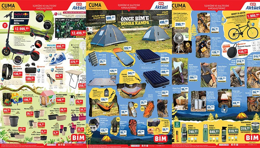 BİM AKTÜEL ÜRÜNLER KATALOĞU 19 MAYIS 2023 SATIŞTA || BİMde bu hafta neler var Kamp Malzemeleri bugün BİM marketlerde