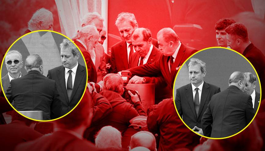 Galatasarayda tarihi gün Kemerburgaz Tesislerinin temel atma töreninde dikkat çeken kare: Fatih Terim, Burak Elmas ve Ünal Aysal...