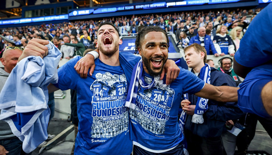 Bundesligaya ilk yükselen takım Darmstadt oldu