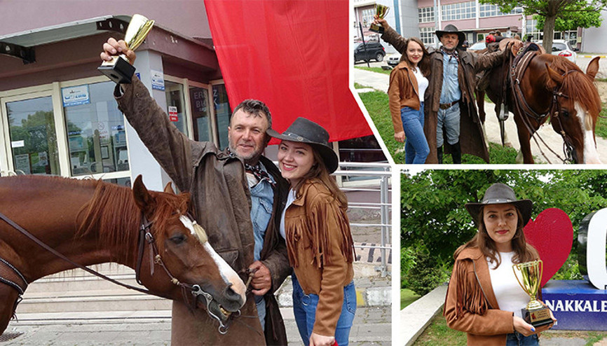 Mezuniyet sevinciyle at üstünde 5 gün