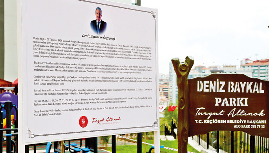 Keçiören’de Deniz Baykal parkı açıldı