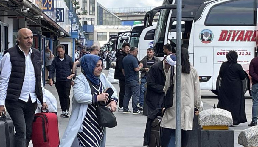 Otogarlarda seçim hareketliliği