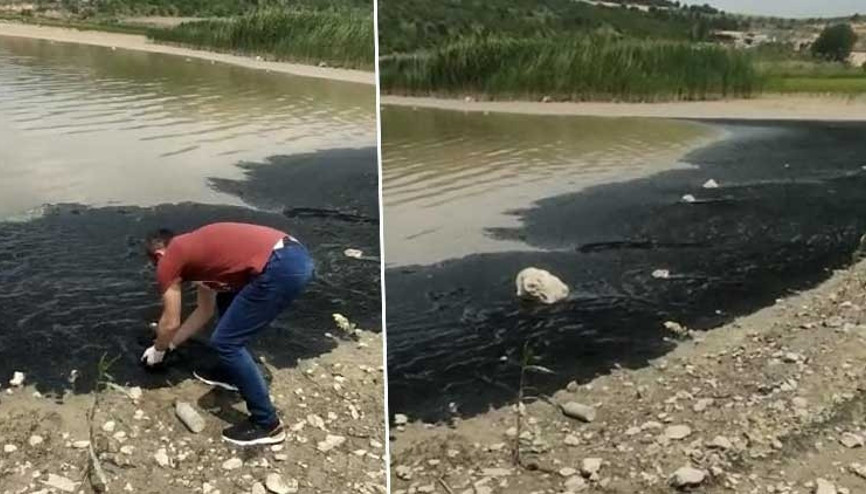Bursada, Boğazköy Barajının yüzeyi siyaha büründü
