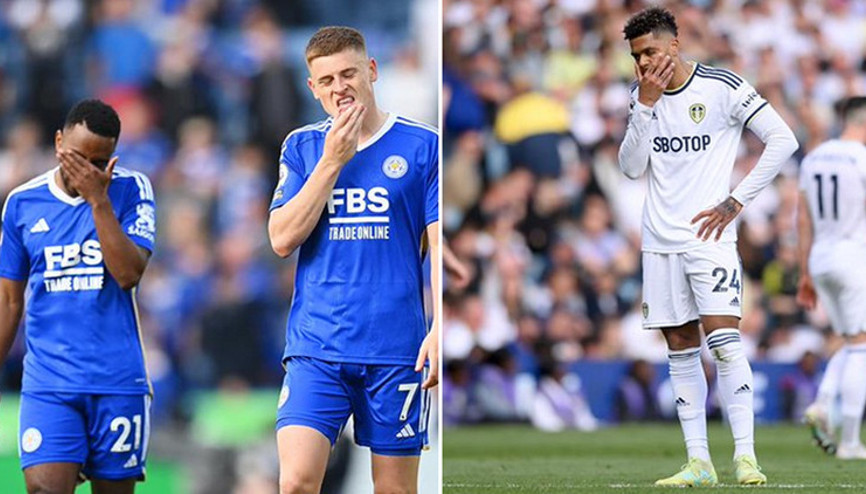 Premier Ligde Leicester City ve Leeds United küme düştü