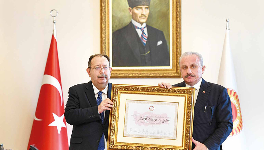 Cumhurbaşkanı Erdoğan’ın mazbatası TBMM’de