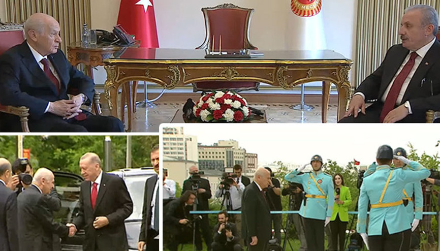 Bahçeli, TBMM Başkanlığı görevini geçici olarak devraldı