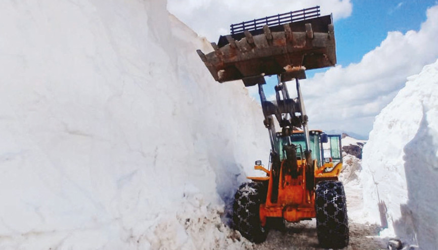 Haziranda 7 metre kar