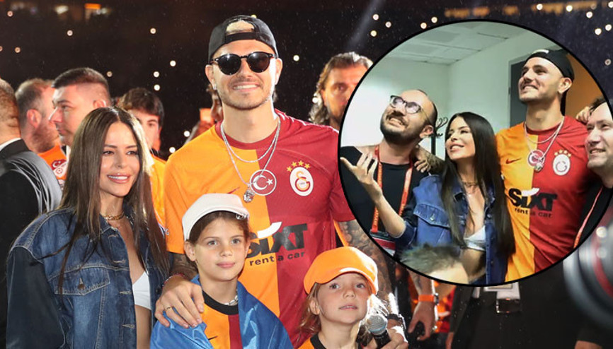 Galatasarayın şampiyonluk kutlamasında Icardi ile düet yapan Simge Sağın: O kadar şaşkınım ki, kalbim yerinden çıkacaktı...
