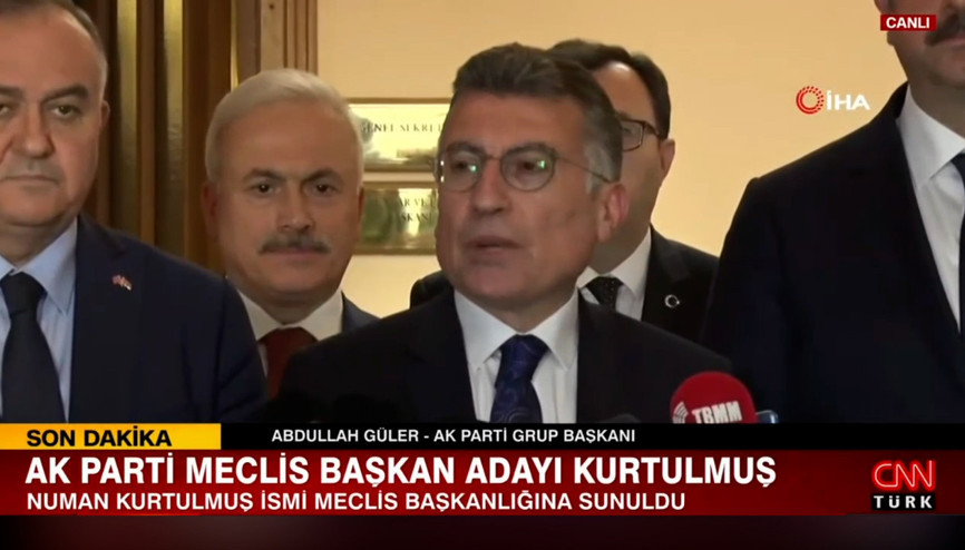 AK Parti Meclis Başkan Adayı Kurtulmuş