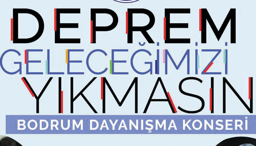 Depremzede çocuklar için sahnede