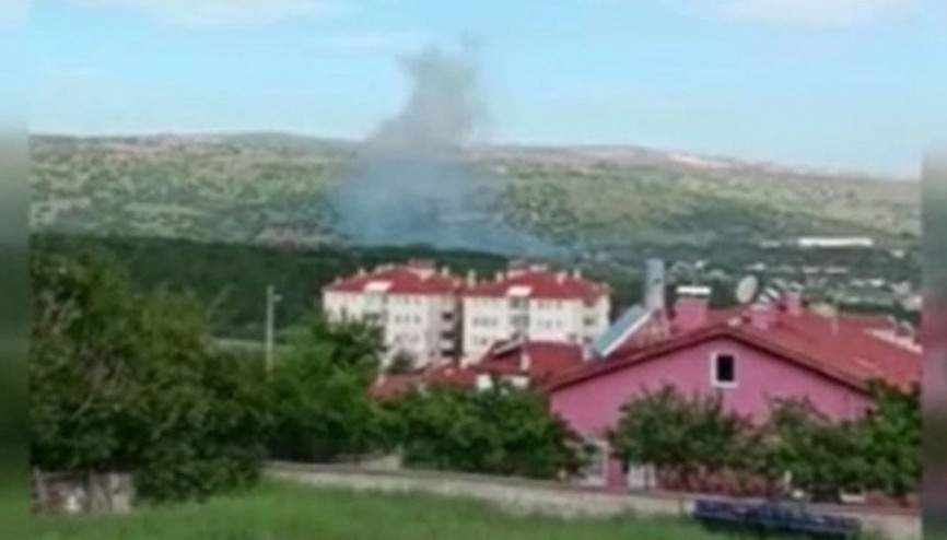 Ankaranın Elmadağ ilçesindeki MKE Roket ve Patlayıcı Fabrikasında yangın