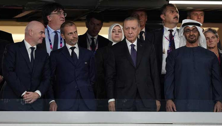 Cumhurbaşkanı Erdoğan, Şampiyonlar Ligi Finalini tribünden takip etti