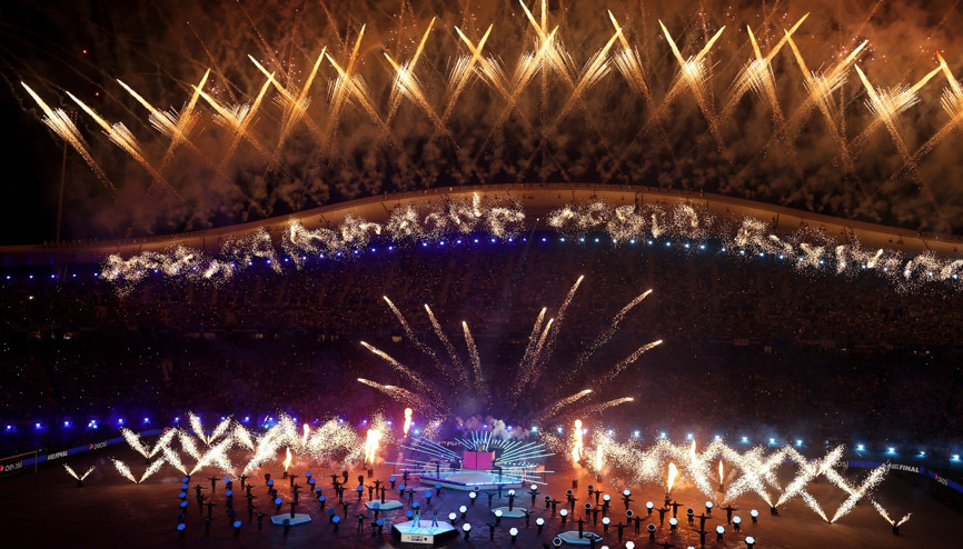 Atatürk Olimpiyat Stadında görsel şölen
