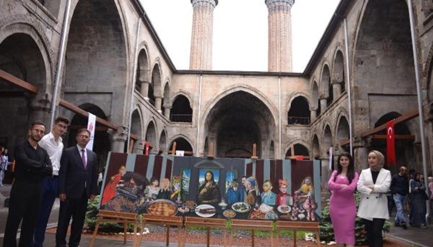 Leonardo da Vincinin Son Akşam Yemeği tablosunu Erzuruma uyarladılar
