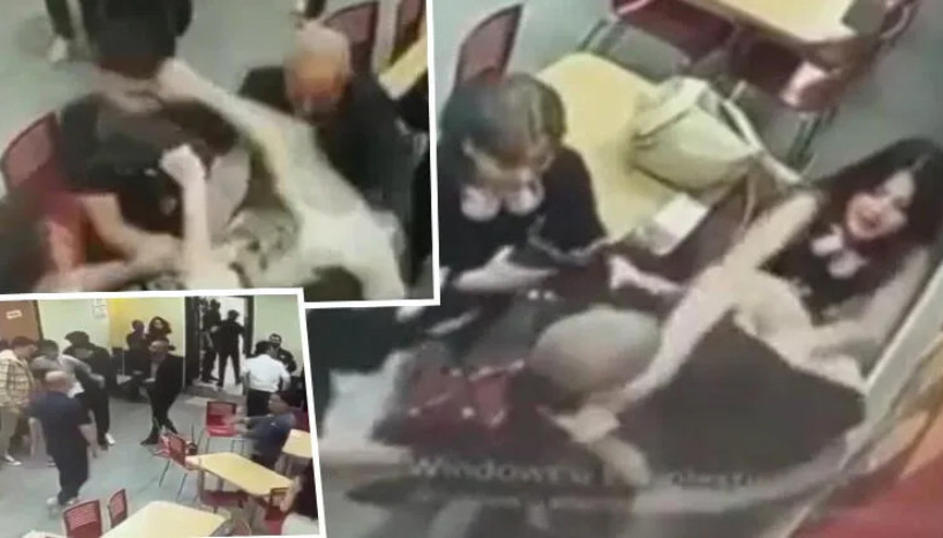 Hamburgercide kız arkadaşı ile tartıştı, ortalık boks ringine döndü Hamburgercide kız arkadaşı ile tartıştı, ortalık boks ringine döndü