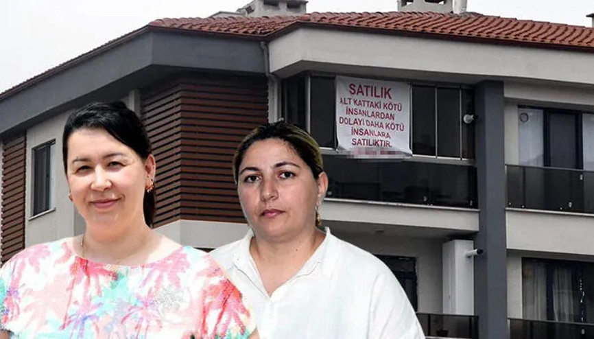 Komşunun dairesine astığı Daha kötü insanlara satılıktır yazısını mahkeme kararıyla kaldırttı