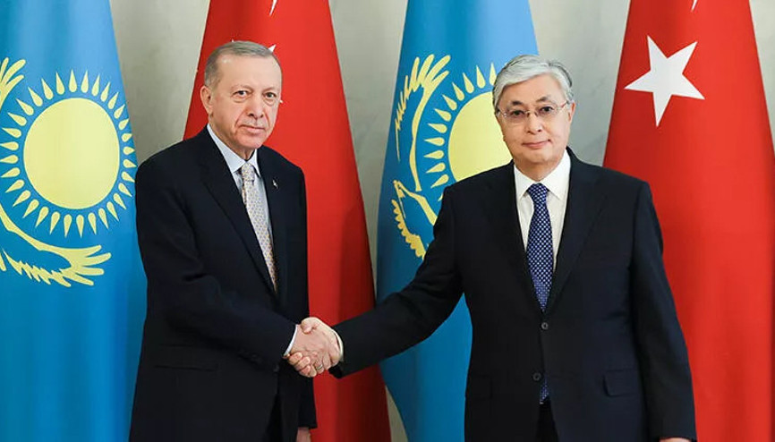 Cumhurbaşkanı Erdoğandan Tokayeve taziye telefonu