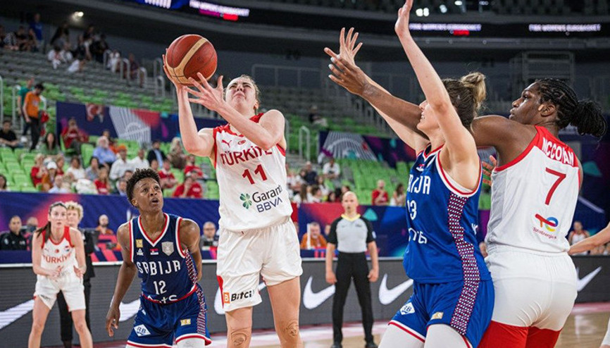 Potanın Perileri, EuroBaskete yenilgiyle başladı (Türkiye 63-71 Sırbistan)