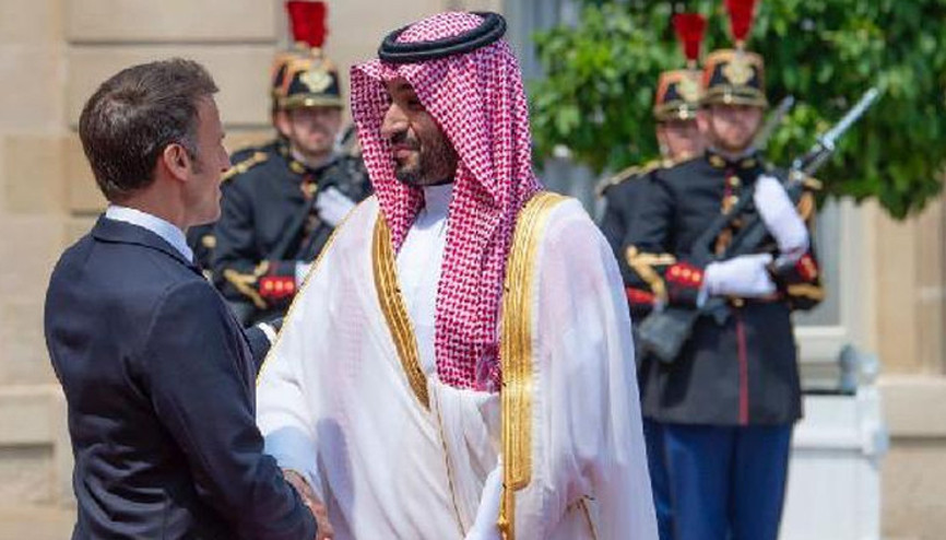 Macron, Veliaht Prens Selman ve Elon Musk ile görüştü
