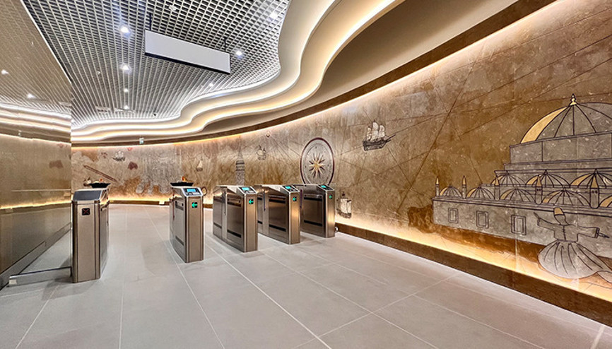 Gayrettepe istasyonunda interaktif ve sanatsal metro tasarımı