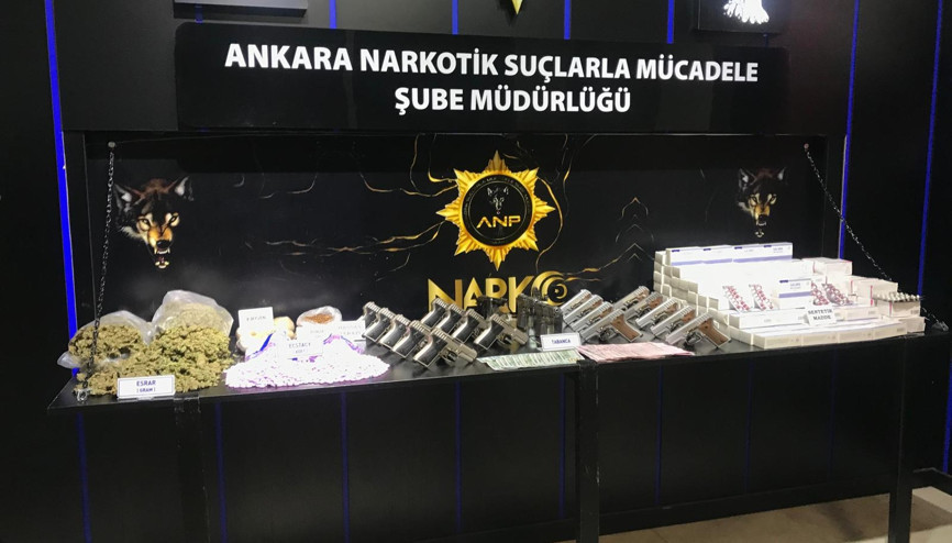 Ankarada son bir haftada uyuşturucu operasyonlarında 68 tutuklama