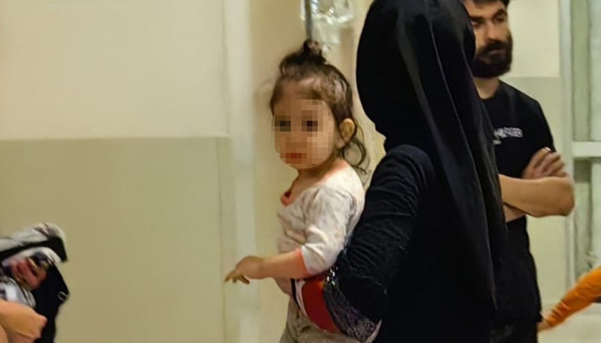 Çamaşır suyu içen Gökçe bebek, hastanede tedaviye alındı