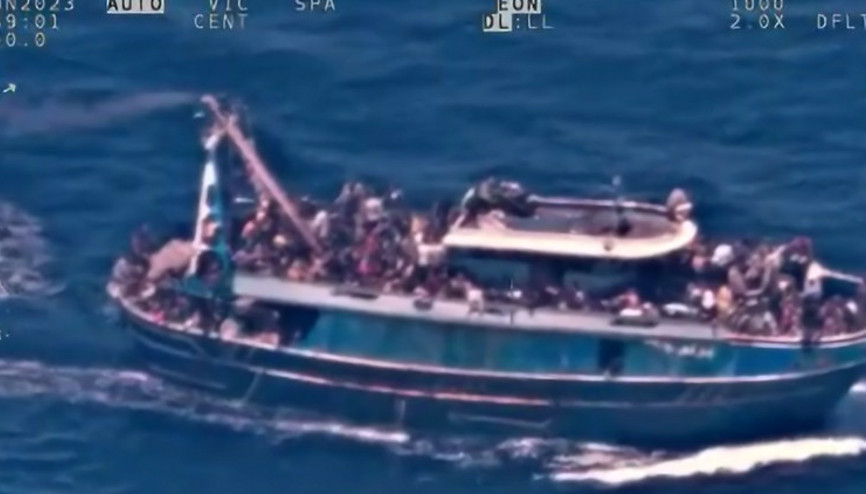 Göçmen gemisinin batmadan önce... Görüntüler ortaya çıktı