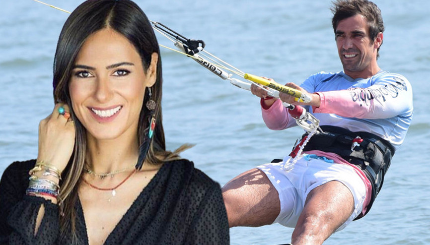 Sevgiliye kitesurf dersi verecek