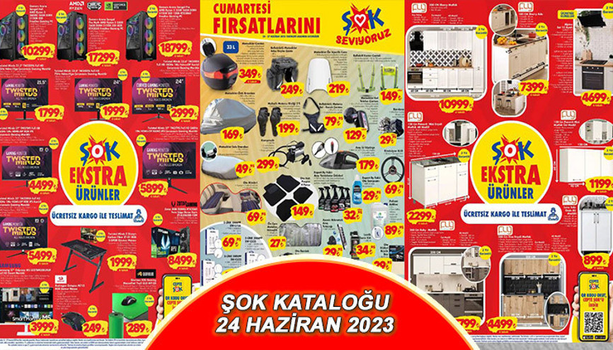 ŞOK 24 HAZİRAN KATALOĞU BUGÜN SATIŞTA Gamer oyuncu masası, bilgisayarı, monitör, ekran kartı bugün raflarda