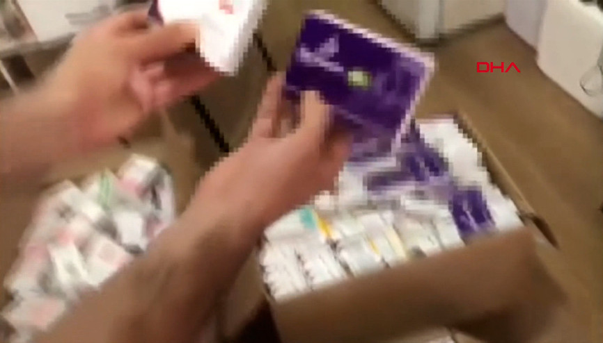 İstanbulda sahte ilaç operasyonu kamerada