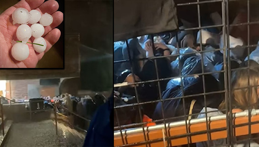Ünlü şarkıcının konserinde can pazarı Kafalarına ceviz büyüklüğünde dolu yağdı: 90 kişi yaralandı