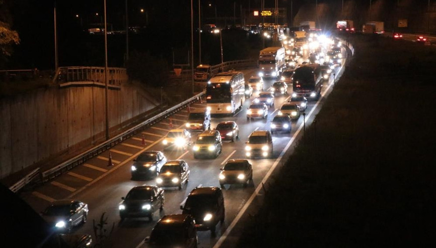 Yollarda bayram yoğunluğu başladı