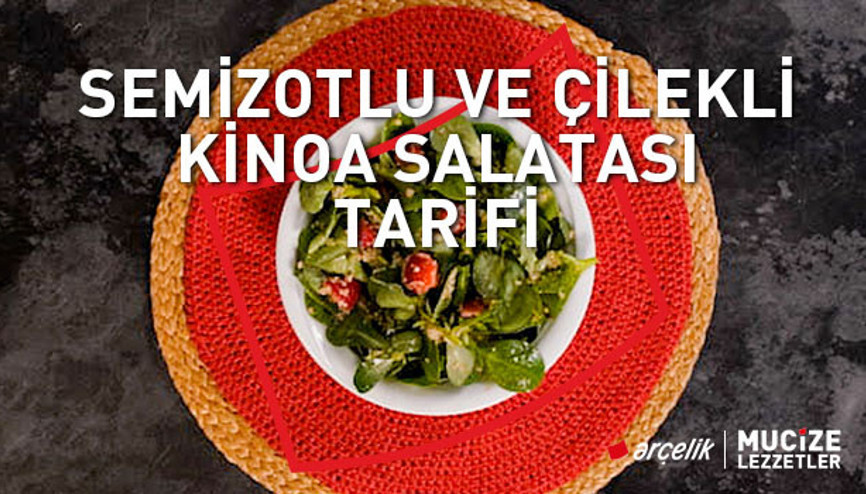 Semizotlu ve çilekli kinoa salatası tarifi | Mucize Lezzetler