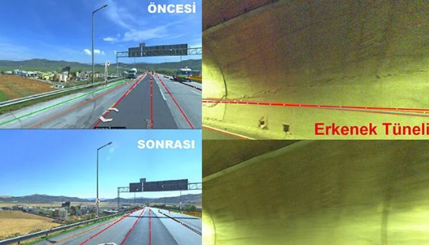Depremde hasar gören yollar, KGMnin yerli sistemi ile tespit edilip, onarıldı Depremde hasar gören yollar, KGMnin yerli sistemi ile tespit edilip, onarıldı