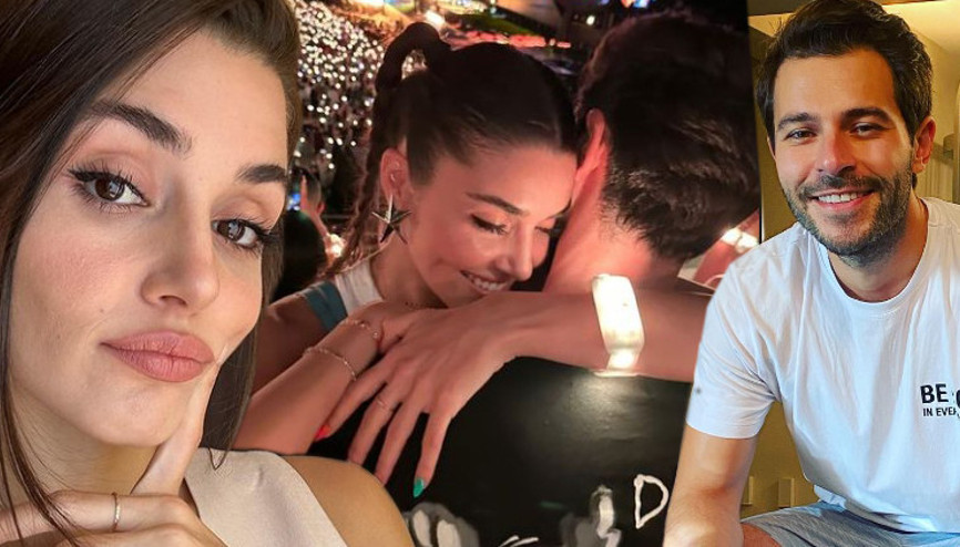 Hande Erçel ve Hakan Sabancı aşka geldi...  Ünlü çiftten ilk paylaşım