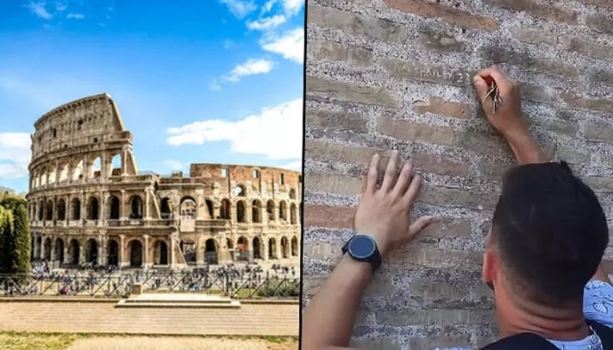 İtalya’da Kolezyuma isim kazıyan turist aranıyor