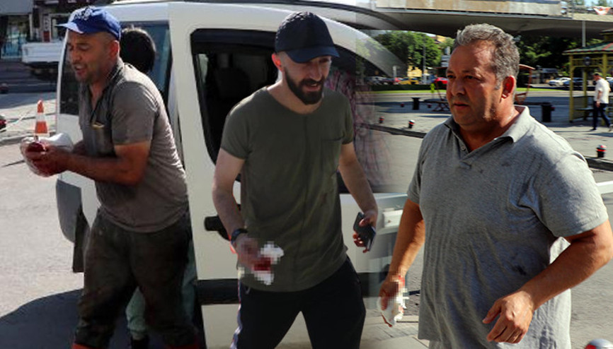 Acemi kasaplar hastanelik oldu