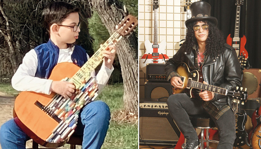 Genç gitarist Slash’ı hayran bıraktı