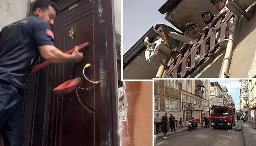 Bursada ev sahibi kiracısını eve kilitledi Balyoz kırıldı, çelik kapı kırılmadı